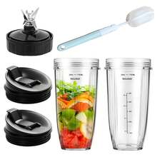 Accesorios Piezas de Repuesto para licuadora Nin ja,Juego de vasos para batidora,compatible con BN401 BN751 BN801 BL642 BL480-30 BL490-30 BL640 CT680 CT640C CT641 NN100 NN102 BL2012 - Azul - Ver 7