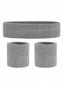 1 set de Bandeaux de sport absorbants, bandeaux de yoga élastiques, bandeaux anti-transpiration, unisexe, convenant pour le tennis, le basket-ball, la course, le fitness, la gym, le yoga, le pilates à domicile, les sports de plein air, le football, les accessoires de yoga et de fitness à domicile, l'équipement de protection sportive, les essentiels de yoga