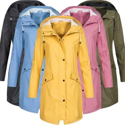 This Popular Waterproof, Windproof, Breathable, Foldable Compact Solid Color Mid-Length Raincoat Is Suitable For Rainy Days, Snowy Days, Outdoor Hiking, Trekking, Commuting, Camping, Cycling And Various Occasions. It Is Suitable For Both Men And Women, Making It An Ideal Gift For Valentine's Day And A Must-Have For Holidays. Random Style Will Be Shipped. Spring Summer Picks, Brides Maid Gifts, Room, Bedroom Decor, Beach, Travel, For Men, For Women, Vacation, Women's Day, Travel Essentials, Wedding Favors, Y2k, Bedroom, Car Accessories Women, Kitchen Decor,Cute Stuff