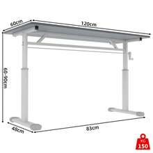 Adjustable Study Desk For Children And Adults: Height Adjustable, Multi-Purpose, For Home Or Office, Compact Design. - 灰色 - 查看 12
