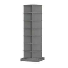 360° Grey Rotating Shoe Cabinet, 7 Shelves, Holds Up To 28 Shoes - Grey - View 2