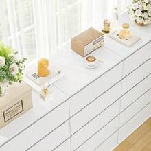 White Dresser, 5 Drawer Dresser Tall White Dresser With Large Storage Space, Modern Storage Chest Of Drawers, 23.6L X 17.6W X 39.1H Inch Storage Organizer Cabinet For Home, White - 白色 - 查看 9