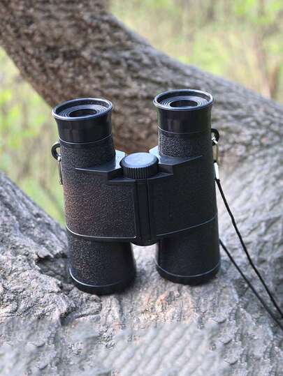 6x35 Portable Outdoor Binoculars, High Definition Black Binoculars, Fixed Focus Plastic, Hunting Gear, Essential For Camping And Travel