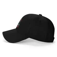 Mothman Christmas  Casual Baseball Caps Outdoor Adventures Print Summer Hot Unisex Sport Spring Golf Hat Streetwear For Men Women - Black - View 4