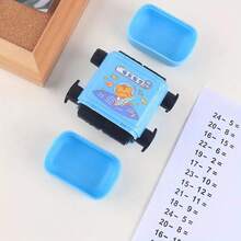 1pc 2-In-1 Random Addition & Subtraction Arithmetic Stamp, Cartoon Cute Student Math Practice Calculation Stamp Roller, Back To School, Learning Supplies, Kawaii Stationery, School Colors - Multicolor - View 5