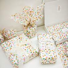 10/30/60 Sheets Of Colored Polka Dot Gift Wrapping Paper, 50cm X 35cm - Perfect For Easter, Weddings, Valentine's Day, Holidays, Birthdays, Bouquet And Shoe Wrapping, Gift Bag Fillers, And Gift Wrapping Accessories. - Color Wave Dots - View 4