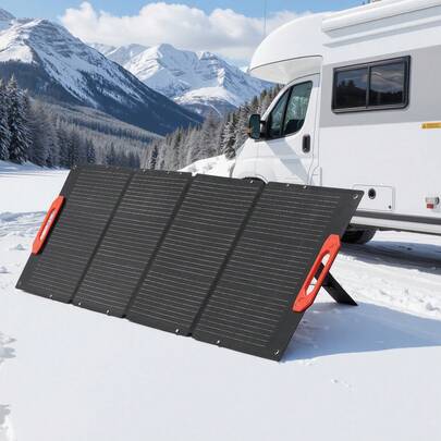 150W Foldable Monocrystalline Solar Panel, 23% Efficiency Portable ETFE Mono Solar Panel Charger With MC4 Output, Type-C, QC3.0 USB & DC Ports, IP67 Waterproof For Power Stations Camping Hiking
