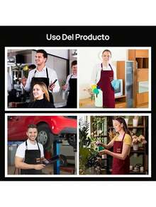 2 Packs delantales de cocina para hombres y mujeres, delantal de cocina con peto ajustable y bolsillos, delantales de cocina unisex para asar a la parrilla, pintar - Negro + Rojo - Ver 7