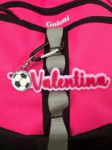 Customized Football Name Tag - Personalized Football Bag Tag For Men & Women, Customizable With Name/Team - Football Gift - Football Team Gift - Football Keychain - Multicolor - View 6