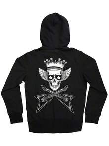 Bequemer und simpler Stil Herren Regular Kapuzenpullover Halloween Hoodies & Sweatshirt Sweatshirt für Herren Schwarz Sportlich Athletisch Hoodie für Herbst & Winter Alltags- und Wochenendtragen - Schwarz - Übersicht 7