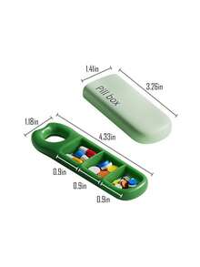 Hộp đựng thuốc hàng ngày, hộp lên kế hoạch uống thuốc, hộp đựng vitamin, hộp đựng thực phẩm chức năng, tiện dụng, nhiều ngăn, thuận tiện cho du lịch, nhiều màu sắc, không chứa Bisphenol A. - Nhiều màu - Xem 8