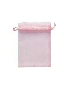 20/50/100个装欧根纱首饰袋，带抽绳，适用于婚礼、派对回礼、首饰礼品袋、圣诞节及其他场合 - 黑色 - 查看 10