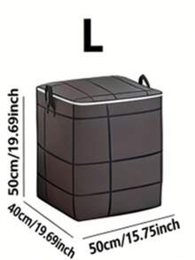 Large Heavy Duty Foldable Storage Bag With Lid - Multipurpose Rectangular Zipper Tote Bag For Clothes, Bedding, Comforters - Under Bed Storage Organizer, Dorm Essentials, Moving Supplies - Breathable Fabric Bag - Multicolor - View 13