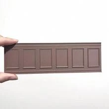 1:12 娃娃屋微缩装饰墙板，哑光塑料材质，DIY 迷你家居装饰配件，BJD 摄影道具，微缩模型 - 彩色 - 查看 17