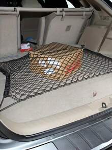 1件装多色加厚弹力卡车货箱网 | 高弹力，牢固固定，涤纶混纺，通用尺寸，易于安装，货物和行李整理网