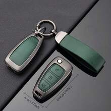 Zinc Alloy Leather Car Remote Key Case Case For C-Max Focus Galaxy Grand C-Max Mondeo S-Max Transit Tourneo Custom Ranger - A - View 5
