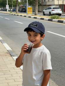 1顶男女通用棒球帽，春秋季时尚防晒帽，简约百搭，韩版儿童棒球帽，室内外均可佩戴 - 彩色 - 查看 3