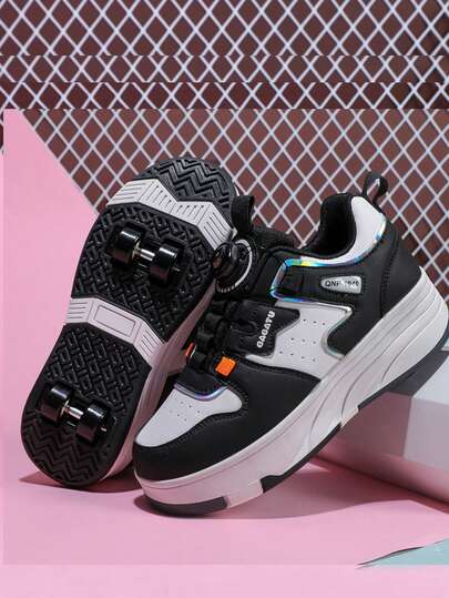 2-In-1 Fashionable Roller Skates, Lightweight & Breathable With Detachable Function, Suitable For Indoor & Outdoor, All Seasons