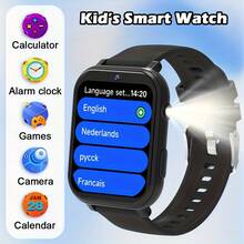 2025 New Kids Smart Watch, Children's Game Watch, 18 Fun Games, 1.83" Touch Screen, Ultra-Low Power Chip, Pedometer, Camera, Flashlight, Alarm Clock, Camera, Photo Album, Calendar, Countdown, Calculator, Stopwatch, Flashlight