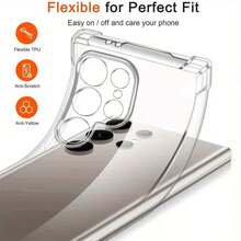 This Transparent Anti-Drop Phone Case Is Compatible With A Variety Of Models, Including Air/17/17Pro/17ProMax/16/15/14/13/12/11/X/XS/XR, As Well As Galaxy J5 Pro (2017), J5 Pro, J4+, J6, M56, M16, M53 5G, M33 5G, J7 Prime, J5 Prime, J4, J6+, J7 (2017), J8, And Galaxy. This Phone Case Is Designed With Anti-Drop And Shock-Resistant Features To Protect Your Phone From Falls And Other Impacts. - Clear - View 7