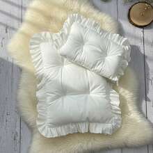 Newborn Baby Soft Ruffled Edge Cushion Pad With Pillow Set For Infants Studio Photo Posing Accessories Newborn Essentials - 彩色 - 查看 10
