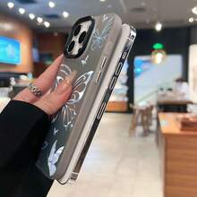 Estuche para teléfono Butterfly Freedom Wings Compatible con estuches para teléfonos   17  16 Pro Max  15 Pro Max  13 y  12 Hecho de material de TPU que brinda protección contra golpes y caídas Un gran regalo para familiares, amigos, seres queridos, novios, novias y para Navidad - Negro - Ver 6