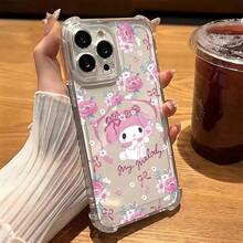 SANRIO Kawaii Kuromi Flower Bracelet Phone Case For Samsung 17/16/15/14/13/12/11 - TMSJ-1TMSL301c2 - Xem 2