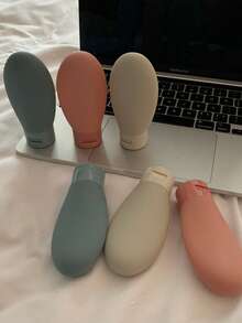 Reusable Silicone Travel Bottles With Flip Cap, Suitable For Creams, Lotions, Shampoo, Conditioner - Multicolor - View 6
