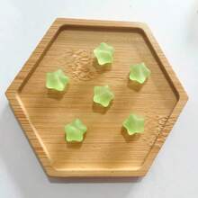 亚克力高透明星形横孔五角星散珠手链手机链吊坠手链脚链吊坠DIY串珠首饰配件 - 彩色 - 查看 9