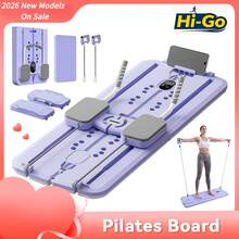 2026 New Pilates Board - Pilates Reformer Set, Multi-Purpose Foldable Pilates Reformer Board For Home, 5 In 1 Pilates Sliding Board - 紫色 - 查看 1