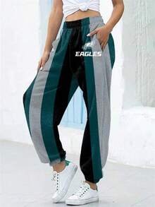 Philadel-Phia-Eagles Sweatpants Jogging , Women's Sweatpants, Men's Football Team Pants,Men's Football Match Day Style Athletic Joggers Pants With A White Drawstring Waist. - Nhiều màu - Xem 2