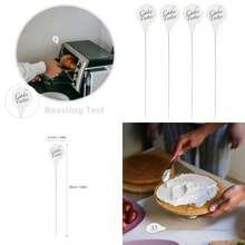 4piezas Probador De Pasteles De Acero Inoxidable Herramienta Cocina Para Testear Muffins Pan Y Galletas Con Agarre Antideslizante Para Reposteria Y PasteleriaAntióxido, utensilios de restaurante de calidad alimentaria - como en la foto - Ver 1
