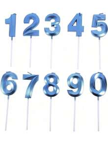 EstiloCiieeo 10 Piezas Velas De Pastel De CumpleañOs Velas De Numero De CumpleañOs Velas De CumpleañOs Numerales DecoracióN De Pastel De CumpleañOs 5 Velas Parafina Feliz CumpleañOs NúMeroVersióN Mejorada - Dorado - Ver 1