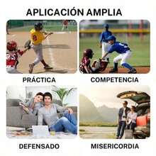 Set De Béisbol Bates De Aluminio C/pelota Y Guante Infantil - Multicolor - Ver 5