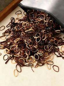 500个/1000个彩色糖果色婴儿发圈，可爱婴儿发绳，婴儿发饰 - 彩色 - 查看 17