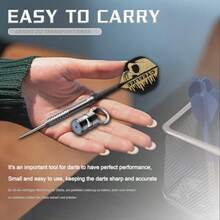 CyeeLife Keyring Dart Sharpener StonePortable Dart Point Sharpener Rapid Sharpening Tool Dart Accessories - 如圖 - 查看 6