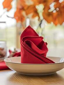 6/12/280pcs Classic Solid Color Wrinkle-Resistant Napkins, Washable And Reusable For Restaurant, Party, Banquet, Tabletop - Multicolor - View 12