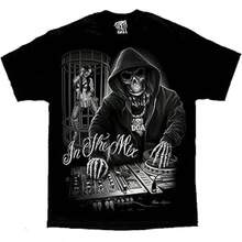 In The Mix DJ Death Skull Sexy Girl Turntables David Gonzales DGA Art T Shirt XX-Large Black - 圖片的主色調 - 查看 7