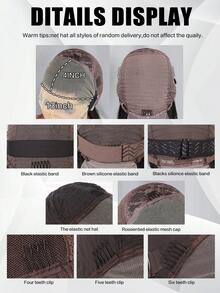 [Straight Wigs] 13x4 Straight Lace Front Wigs For Women With 180%Density - Pre Plucked & Pre Cut Straight Hair Wig, Black Long Hair Suitable For All All Skins,No Glue Needed Wig, Ready-To-Wear Wigs For Women,New Year Gifts For Women Lace Frontal Human Hair Wigs With Beautiful Straight Texture For Women,Comfort And A Natural Look.Fashion Styling,Beginners Friendly,Beauty Gift Option For Friends..(Bob Wigs 6-16inch) - SNatural - View 8