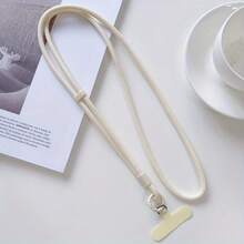 Adjustable Polyester Long Neck Strap For Phone - Cross-Shoulder Strap With Detachable Hook, Suitable For Outdoor Activities, Travel And Daily Use - Anti-Loss Shoulder Chain, Sports Accessory |   Adjustable Strap |   Durable Polyester, Phone Hanging Strap - 黑色 - 查看 4