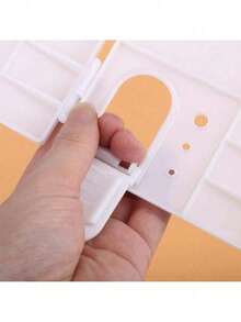 EstiloWalfront Gran Caja De Paleta Plegable, 24 Rejillas Plegables Artista Cuadrado Paleta De PláStico Bandeja De Pintura Caja De Acuarela Herramienta De Pintura Al óLeoVersióN Mejorada - 1 - Ver 8