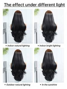 28英寸长款渐变棕色合成假发，中分棕色长卷发，适合女性日常派对、角色扮演、节日护理，自然性感简约休闲运动风，耐热假发，适合角色扮演、假日派对、日常佩戴，也适合派对、音乐节等场合。 - 漸層棕色 - 查看 9