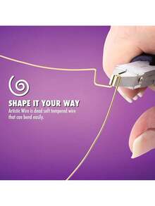 EstiloArtistic Wire - Alambre De LatóN Resistente Al Deslustre De Calibre 20, Color Dorado, 6 YardasVersióN Mejorada - Bolso de noche - Ver 3