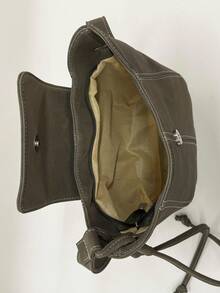 女士时尚水桶包，简约百搭单肩包，休闲通勤腋下包 - 綠色 - 查看 5