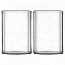 9 Oz Clear Glass Milk Cup Microwave  High Borosilicate Breakfast Juice Mug Beverage Container For Home And Office