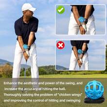 STORE Smart Ball Golf Training Aid Golf Swing Trainer Ball, Practical Training Aid For Golf, Intelligent Ball For Beginner Posture Training, Golf Wrist Strap Training Ball - 1 - Xem 6