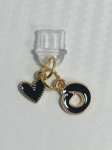 26pcs Heart-Shaped Alphabet Letter Dust Plug Decoration, Dust-Proof Phone Charging Port Cover, Gift For Friends, Christmas Gift