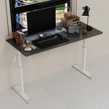 Adjustable Study Desk For Children And Adults: Height Adjustable, Multi-Purpose, For Home Or Office, Compact Design. - 灰色 - 查看 2