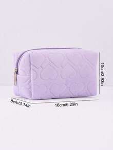 1pc Customizable Plaid Pencil Case With Heat Transfer Printing, Large Capacity, Storage Bag - Suitable For Storing School & Office Supplies, Multifunctional, Spacious, Lightweight, Practical, Foldable, Versatile Fashion, Minimalist, Unisex, Casual, All-Match Style, Clear Customization - Multicolor - View 11