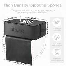 1 st. klippmatta i minnesskum, salongsdyna, sittdyna i barbershop, avtagbart och tvättbart överdrag, sidohandtag